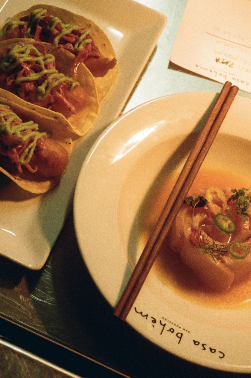Tacos e tiradito